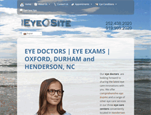 Tablet Screenshot of optometriceyesitenc.com